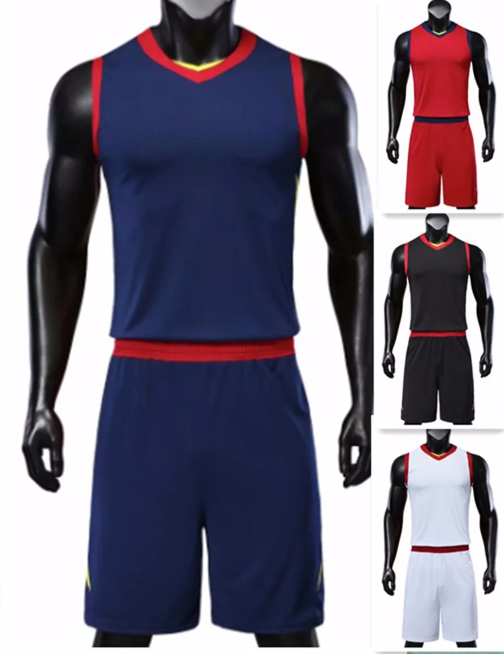 Buy Men basketball jerseys adult blank basketball sets
