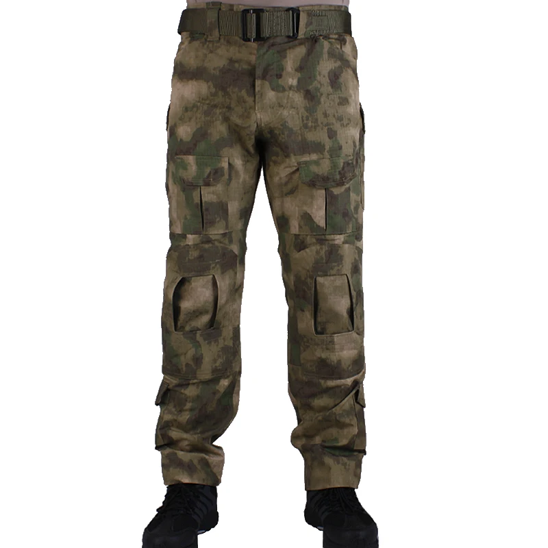 Охотничьи камуфляжные штаны tactische Broek AT-FG broek en kniebeschermers военная игра косплей униформа