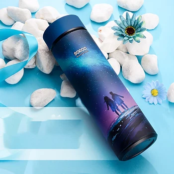 

Water Bottle Thermos 500ml Stainless Steel Coffee Travel Mug Cup Thermos For Food With Containers Large Capacity Vacuum WZD074