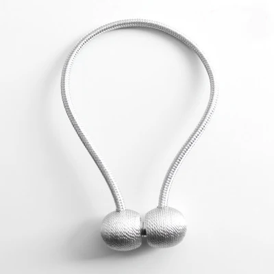 Магнитный шар, кольцо для занавесок, жемчужный галстук, веревка, зажимы, аксессуары, стержни, Holdbacks, пряжка, аксессуары, держатель для крючка, домашний декор - Цвет: Gray 1