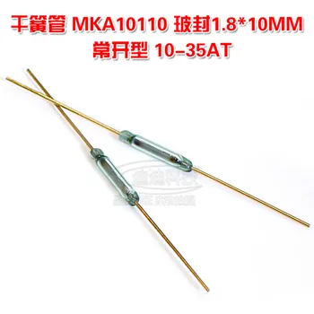 

10pcs/lot Reed switch MKA10110 Normally open 1.8 * 10MM magnetically controlled magnetic induction switch 10-35AT