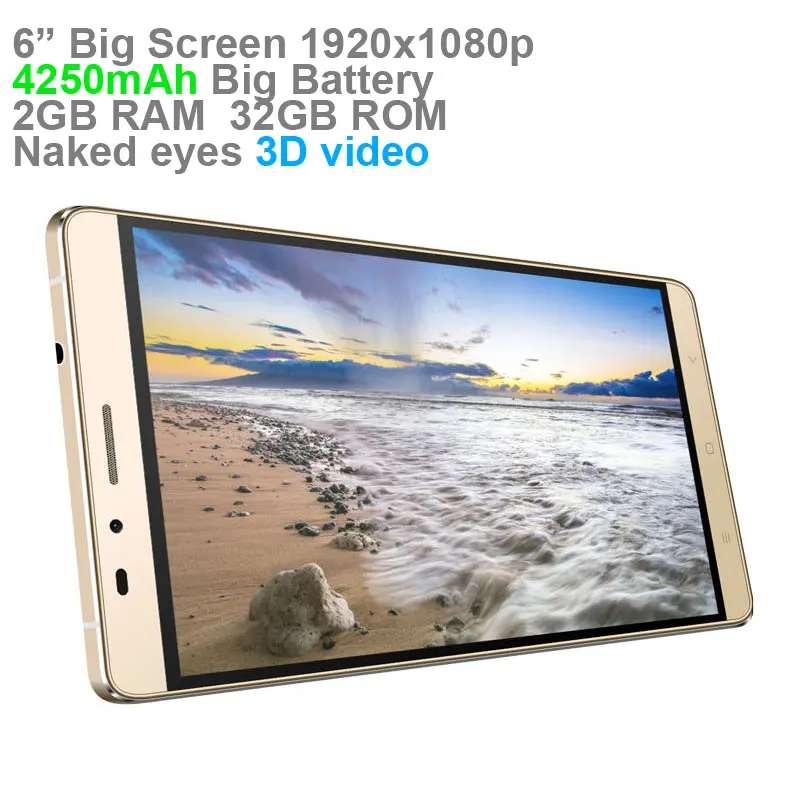 

4250mAh Naked Eye 3D 6.0' Full HD 1920*1080p Changhong X1/X1-K Metal Frame 4G LTE Smartphone phone 2GB RAM 32GB ROM Cellphone