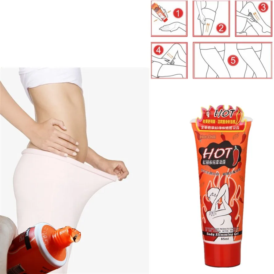 

10 Days reduce 15kg Hot Chilli Slimming Essential oil anti cellulite Fat Burning Weight Loss pepper extracts 85ml