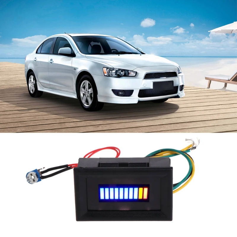 

12V Universal Motorcycle Car Oil scale meter LED Oil Fuel level Gauge Indicator