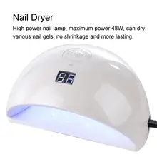Ногтевые лампы для ногтей Интеллектуальный УФ светодиодный Сушилка для ногтей двойной источник света Гель-лак Маникюр машина