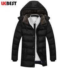 LKBEST 2017 Новых мужчин Вниз Пальто Толстые Теплые Зимы Людей пальто Одежды Для Отдыха с капюшоном моды для Мужчин Куртка плюс размер мужской пальто (PW623L)