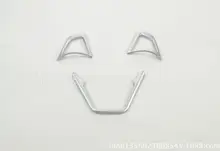4Pcs/Set Car Steering Wheel Sequins Cover Interior Decoration Trim For Ford Edge 2015 ABS Chrom Accessories