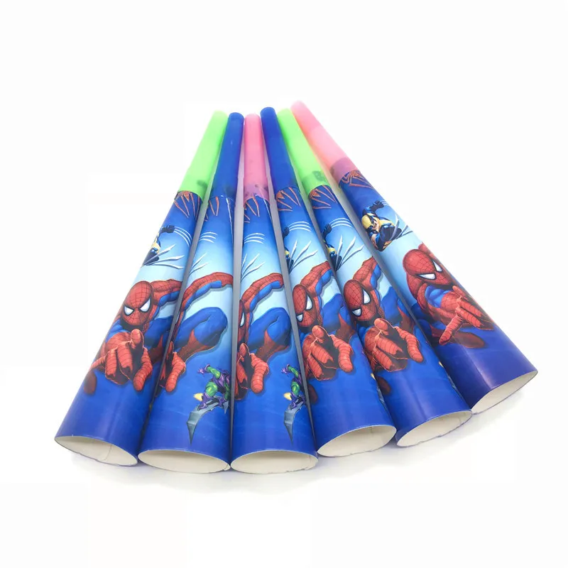 Horn Supply 6Pcs/lot Spider-Man Theme Gender Reveal Horn Boys Favor Birthday Party Trumpets Whistle Blowouts Decoration Supply
Horn Supply 6Pcs/lot Spider-Man Theme Gender Reveal Horn Boys Favor Birthday Party Trumpets Whistle Blowouts Decoration Supply