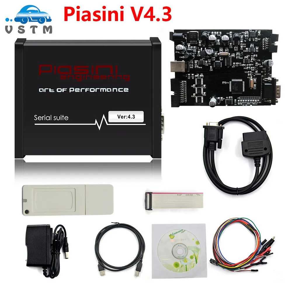 PIASINI V4.3 v4.1 МАСТЕР полная версия ECU программист серийный набор(JTAG-BDM-K-line-L-line-RS232-CAN-BUS) ECU чип Тюнинг инструмент