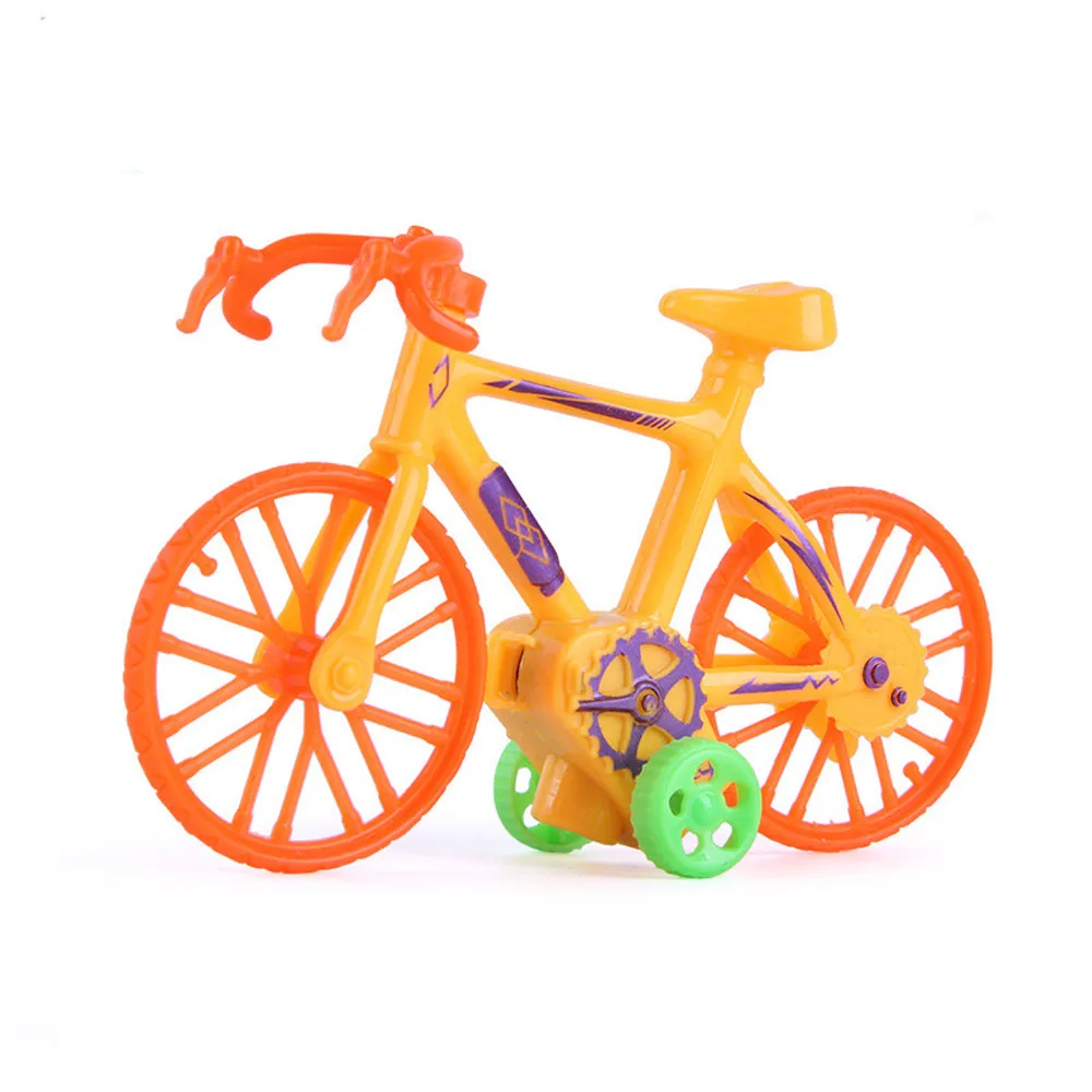 1pcs Mini Bicycle Toy Pull Back Plastic Bicycle Model Children Early