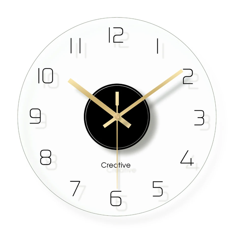 Цифровой настенный Saatk Современный домашний декор Детские прозрачные механизм