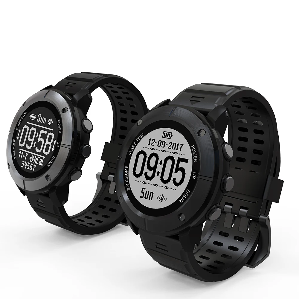 

UW80C E-ink Screen Sport GPS Watch IP68 Waterproof Multi Sport Mode Pedometer Heart Rate Monitor Compass Return Cruis SOS Watch
