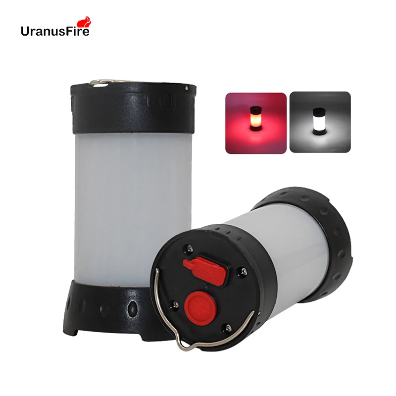 

Uranusfire Mini COB LED Portable Lantern Tent Lamp Waterproof USB Rechargeable flashlight Lantern lampe Powered By 18650 battery