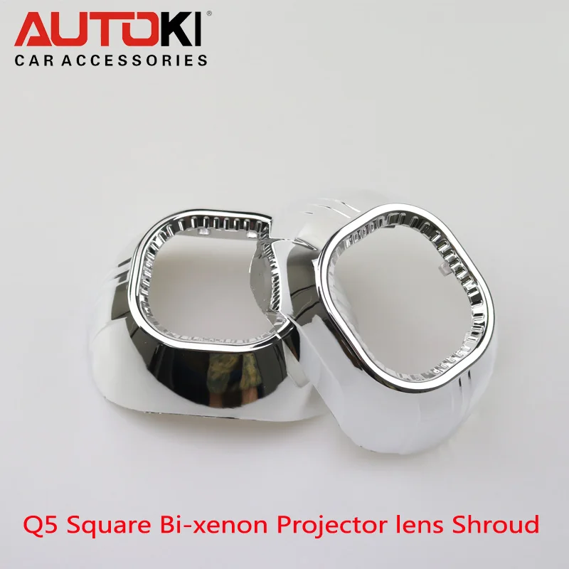 Autoki 3 дюйма Koito Q5 Bi-xenon объектив проектора квадратный с крышкой проектора для использования фар D1S D2S D2H D3S D4S ксеноновая лампа
