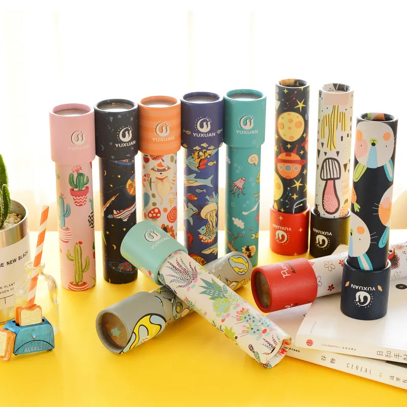 1PC Cartoon Magic Rotating Kaleidoscope Montessori Toy Children'S Educational Classic Toys Christmas Gifts Brinquedos Juguetes