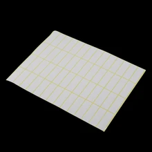 Diferentes Tamaños En Blanco Blanco Etiqueta Autoadhesiva Pegatinas En Forma de Rectángulo Extraíbles Etiquetas de Sellado de Regalo Decoraciones