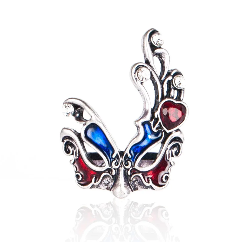 

Neweat European and American fashion mask ring gothic Halloween adjustable ring