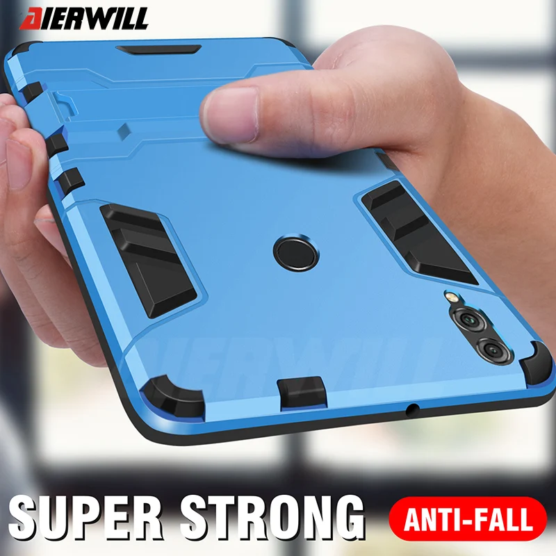 

Stand Case For Huawei Y9 2019 Case Hard Tough Rubber Armor Bumper Phone Back Case Cover For Huawei Y9 2019 Case Full Coverage