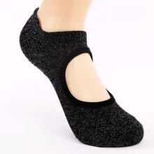 USHINE/ стиль, черные носки для занятий йогой, для спортзала, нескользящие носки для йоги, носки для танцев пилатеса, детские, женские, балетные носки, носки для йоги