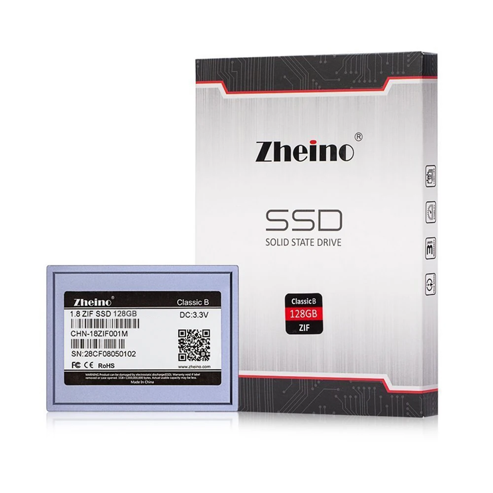 Zheino 1,8 дюймов 40Pin ZIF/CE SSD 128GB диск IDE PATA MLC твердотельные накопители для ноутбука
