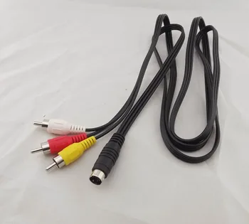 

1pc 5ft S-Video 7 Pin Male To 3 RCA Plug AV Audio Video Adapter Cable PC Laptop TV 1.5m