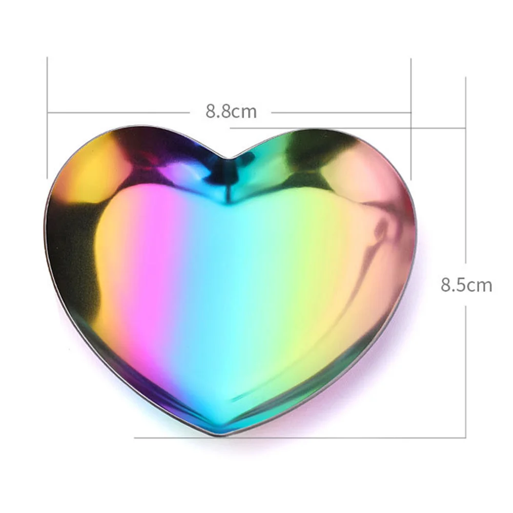 Блюдо организовать в форме сердца держатель сервировочное блюдо лоток для хранения легко чистить ювелирные изделия организовать вечерние принадлежности нержавеющая сталь Настольный