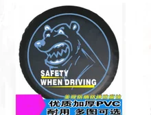 O envio gratuito de venda direta da Fábrica do carro PVC tampa da roda sobressalente RF-Ta-06 tampa do pneu de reposição para jeep Toyota land rover ford Volkswagen