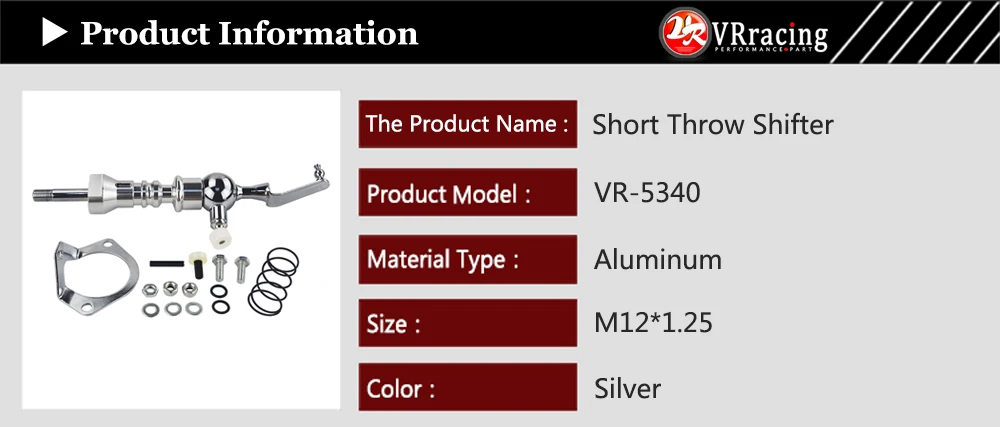 VR RACING-короткий переключатель для VW MK4 Golf Bora GTi Beetle Skoda Audi A3 Seat Ibiza Cupra алюминиевый короткий переключатель VR5340