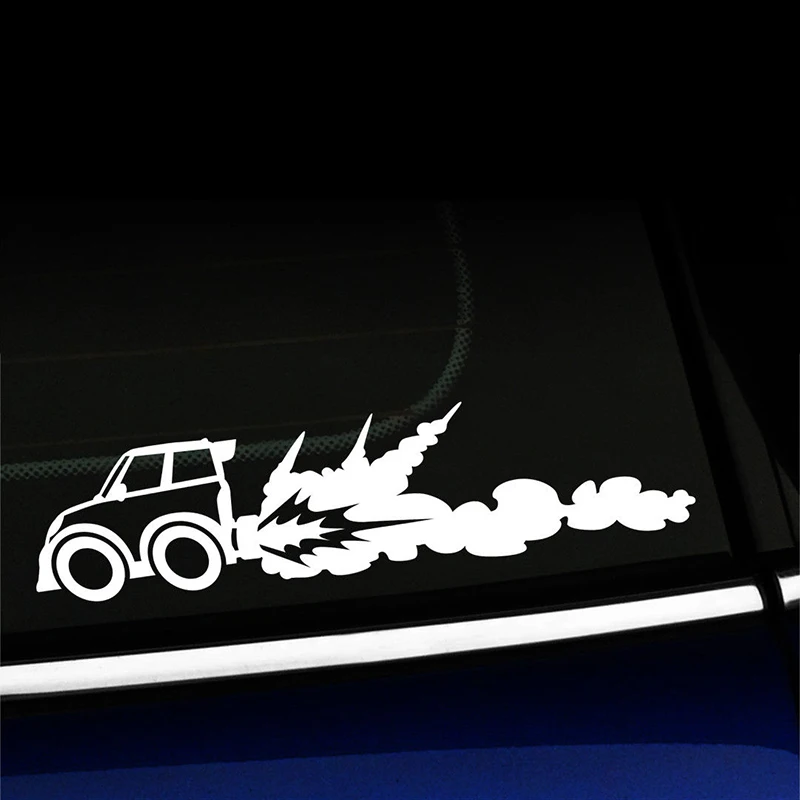 

Rocket Car Cute Funny Racecar Sticker Decal Fashion Personality Creative Rear Window Car Sticker