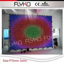 ТВ эффект 3x4 м P7 свет фон для видео dj клуба фон RGB3in1 видеоэкран