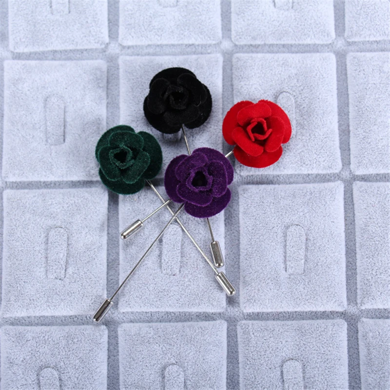 

Wholesale Brooches Mixed 5Pcs/Lot Fabric Flower Brooch Pin Men Brooches And Pins For Suits Corsage Wedding