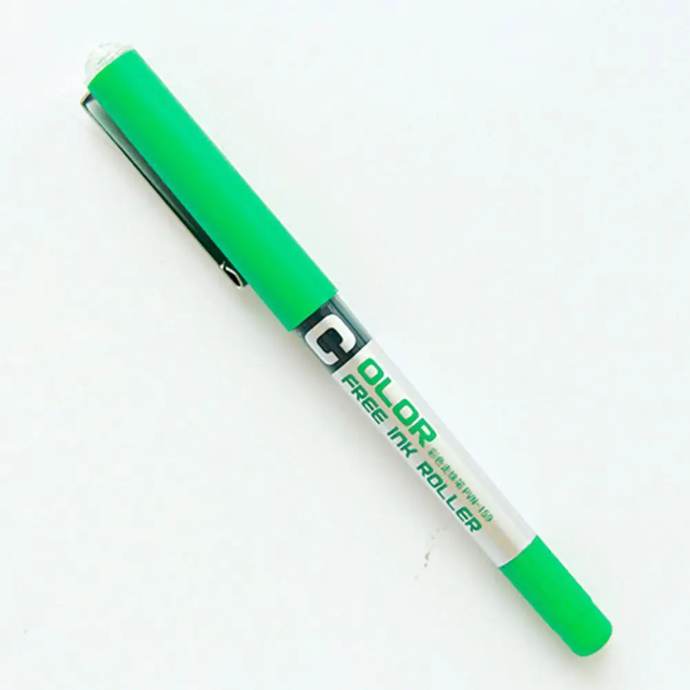 Высокое качество, прямая жидкость, шариковая ручка, PVN-159, 0,38 мм, игла, очень тонкая, жидкие чернила, шариковая ручка, для офиса, школы, r20 - Цвет: green