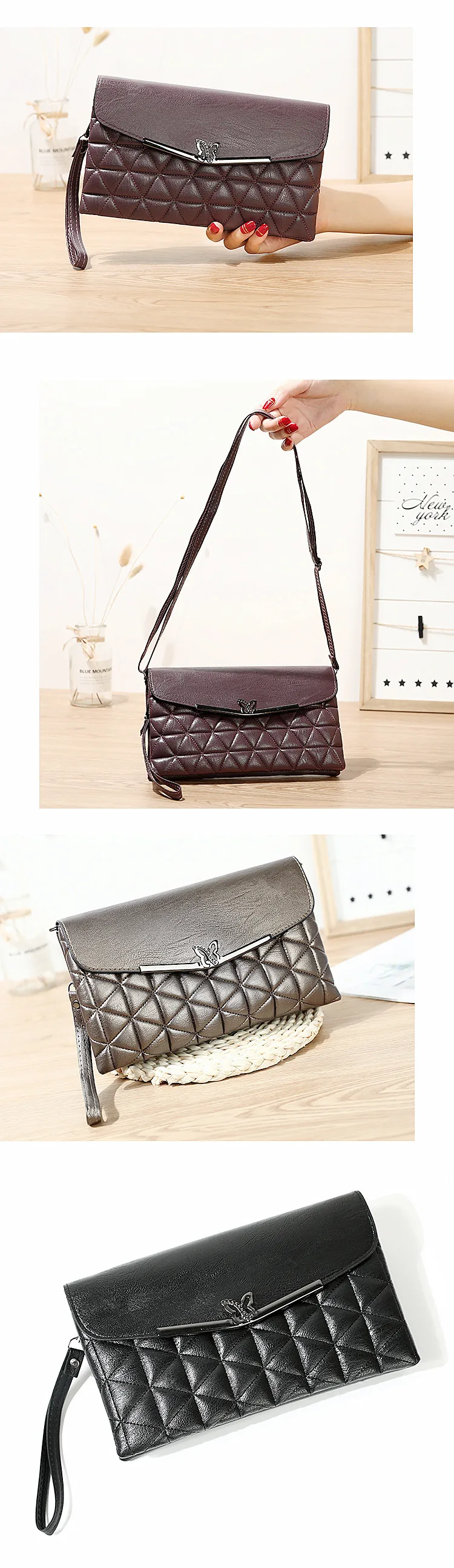 WOMEN'S bag mommy bag New style Butterfly waterproof PU soft leather shoulder bag Korean-style fashion foreign tra