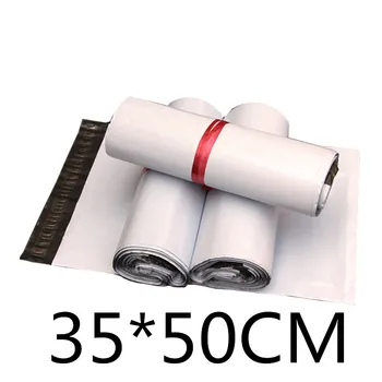

35*50CM White PE Poly Self Seal Courier Mailer Express Courier Post Bag Plastic Shipping Bags For Packing Pouch Mailing Bag