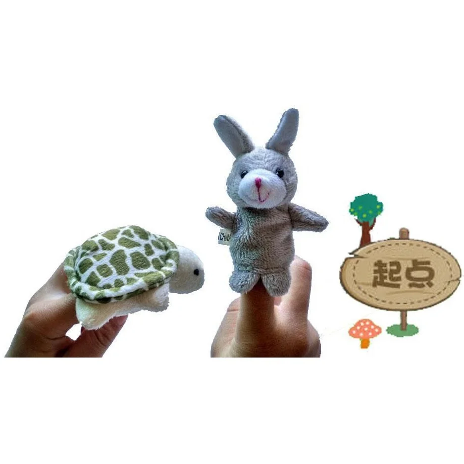 Aesop Fabel Kura Kura Dan Kelinci Cerita Dunia Dongeng Boneka Jari