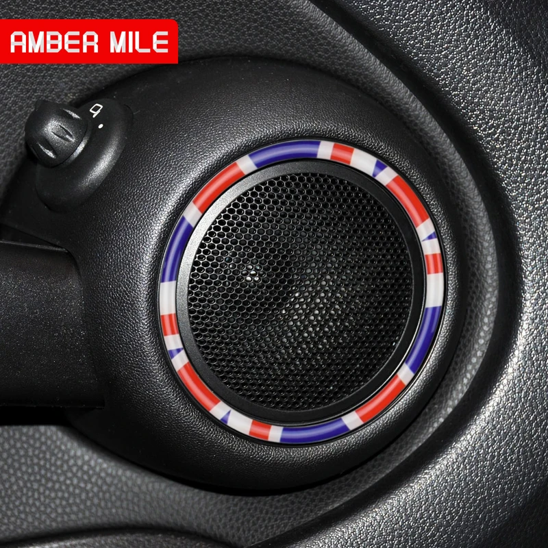 AMBERMILE для Mini Cooper R56 аксессуары Mini One R56 наклейка для Mini R55 Mini Cooper R55 Clubman дверной динамик стикер s