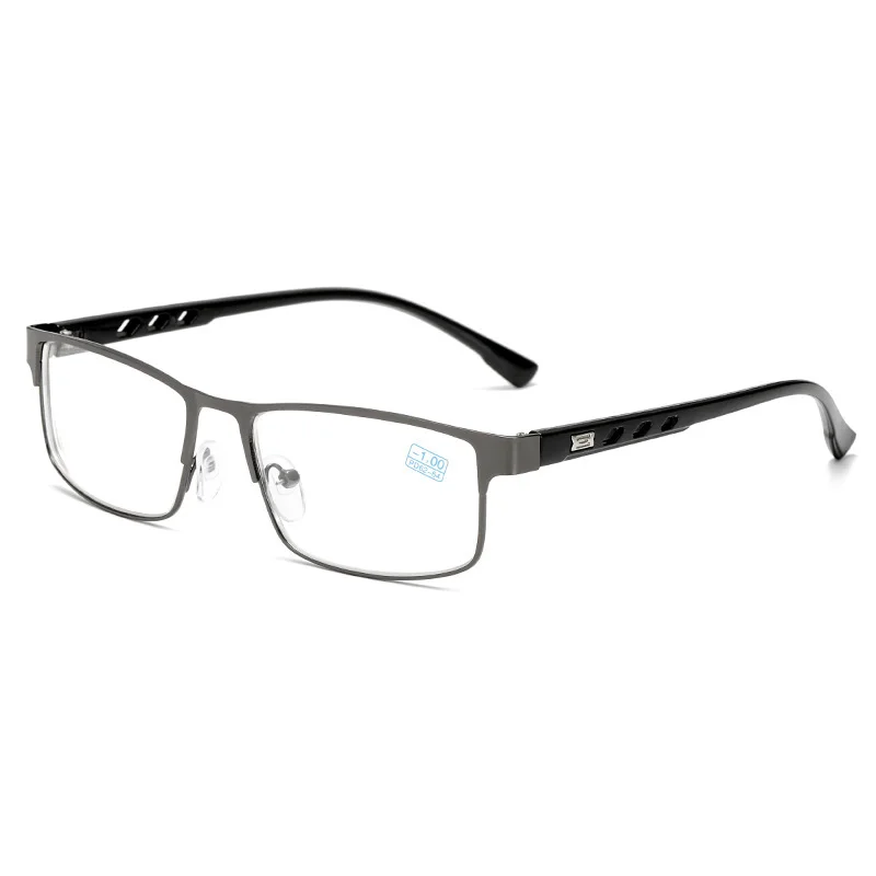 Iboode очки для близорукости для женщин и мужчин Ретро металлическая оправа квадратные ультралегкие студенческие короткие очки для коррекции зрения унисекс-1,0 до-6,0 - Цвет оправы: Myopia 2.0
