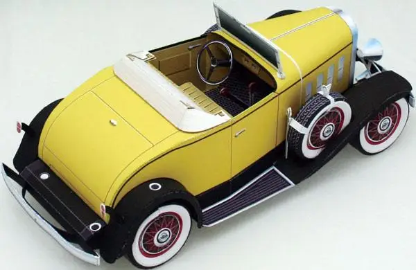 Классическая модель 3D бумаги для автомобиля с открытым верхом DIY автоматического
