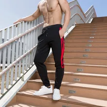 Бренд Для мужчин Штаны в стиле хип-хоп шаровары, штаны для бега Штаны мужской мужские брюки для бега одноцветное с несколькими карманами десять цветов Штаны впитывает пот и Штаны M-XXL
