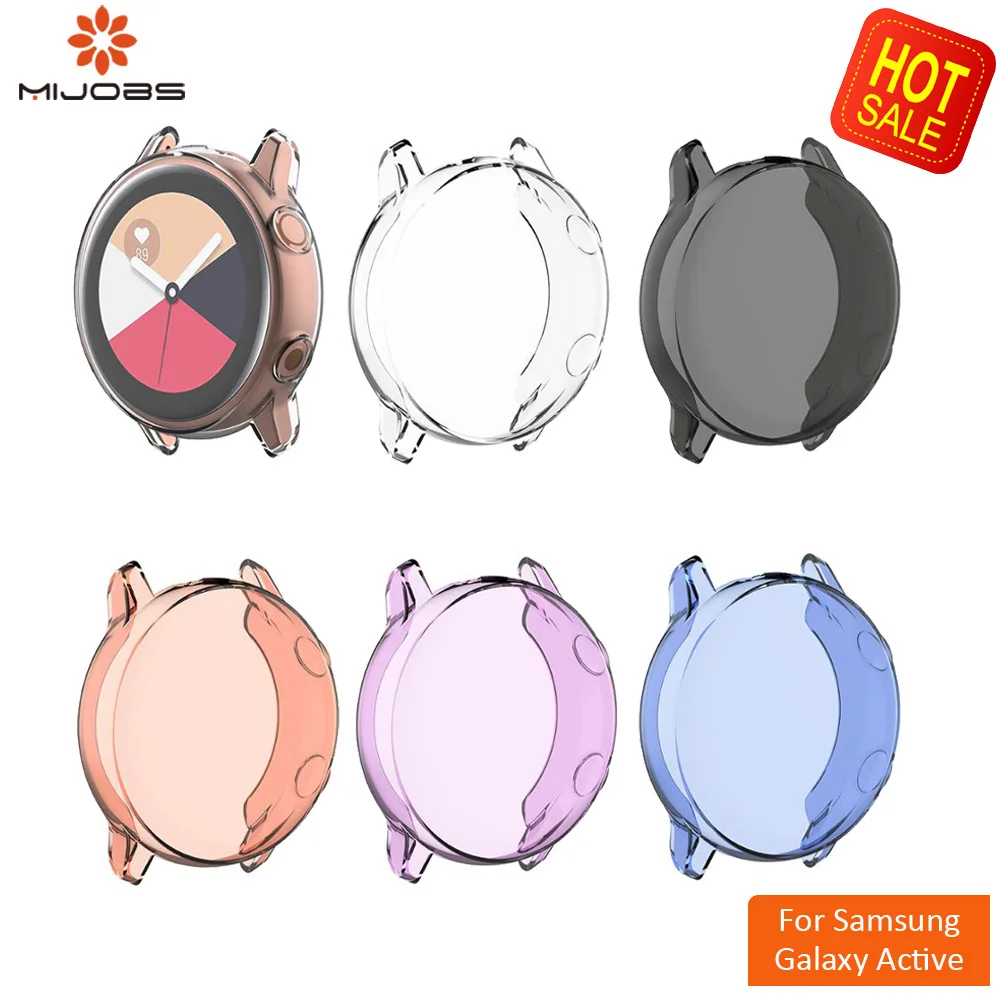 

Soft Tpu Case Screen Protector Full Cover for Samsung Galaxy Watch Active Case for Galaxy Active 40mm SM-R500 Bumper Accessories