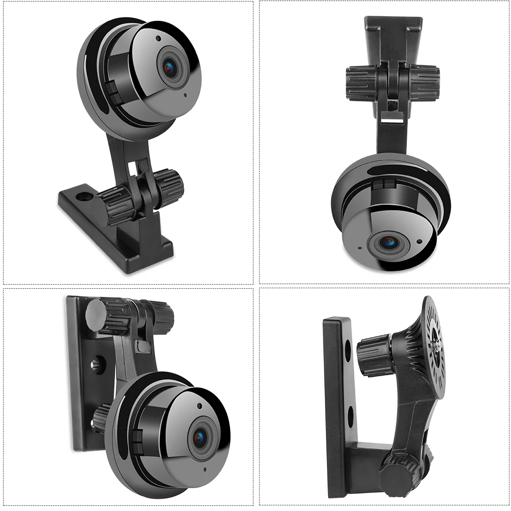 720P HD Yoosee Panoramic Camera Mini WIFI Night Vision Smart Home Security IP Camera 360 Fisheye Wide Angle Camera 1.0MP