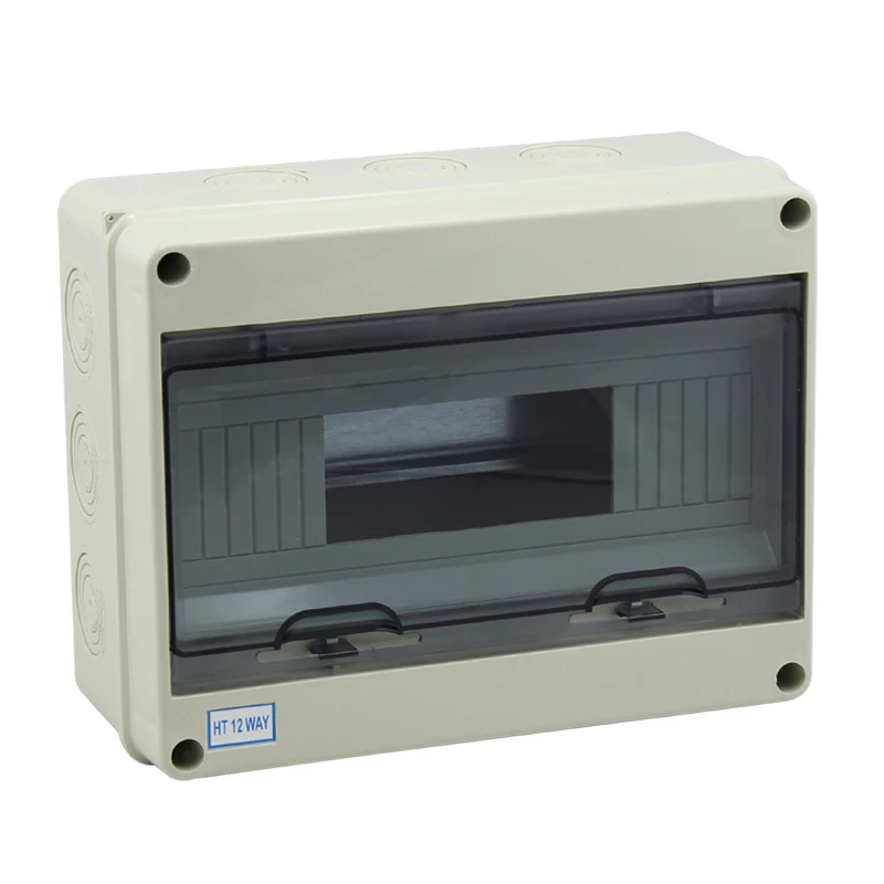 

Free Shipping CE Approval 8 Ways Waterproof ABS Plastic Mini Distribution Box Circuit Breaker Box 195*145*90mm