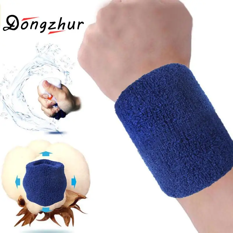 

Men Women Wristbands Sport Sweatband Hand Band Sweat Wrist Support Brace Wraps Guards For Gym Volleyball Basketball