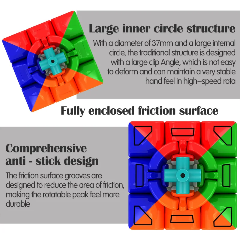 Куб 3x3x3, Магический кубик, профессиональная Скорость кубики 3x3 головоломки 3 3 Скорость куб, игрушки для детей