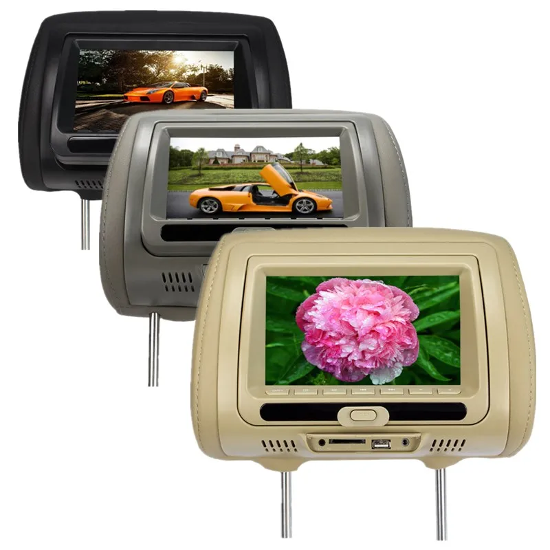 SH7828DVD 7 &quotподголовник монитор автомобиля цифровой экран 16:9 соотношение сторон