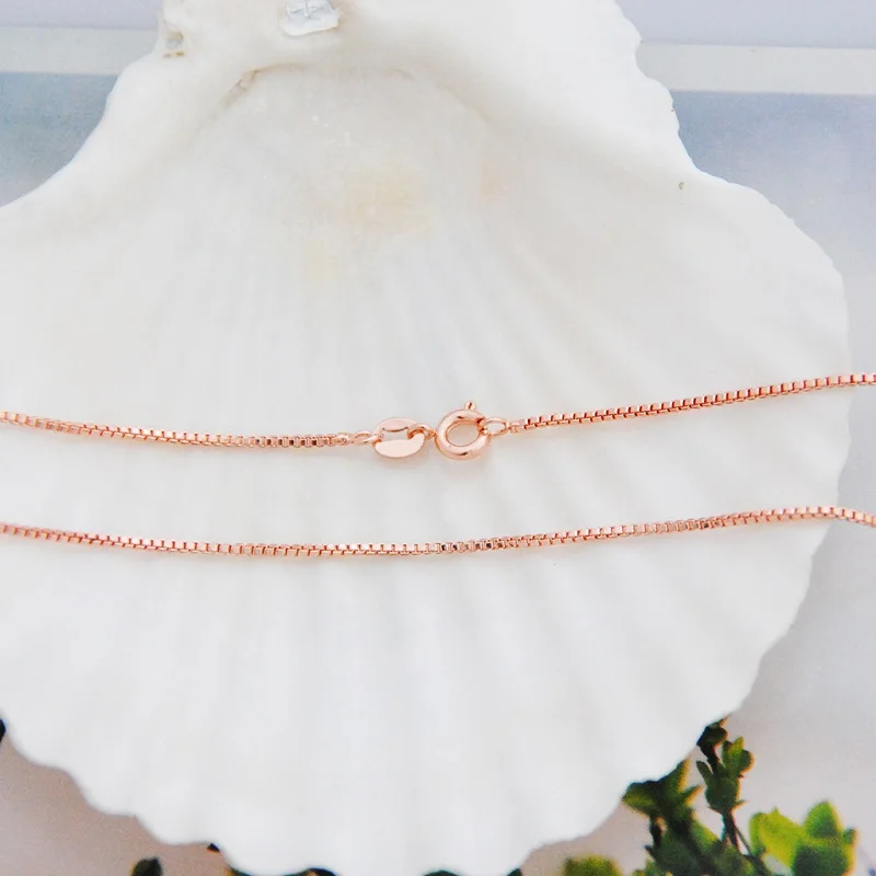 Горячие Брендовые женские модные ювелирные изделия из розового золота ожерелье цепочка на шею для мужчин и женщин