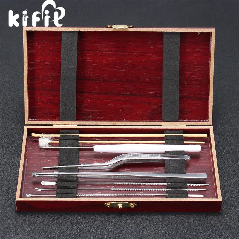 

KIFIT Convenient 8pcs Ear Pick Cleaning Set Ear Wax Remover Cleaner Curette Kit For Health Care Tool