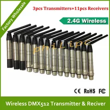 DHL 2. 4 г Профессиональный 2.4 г DMX512 DMX Dfi DJ Беспроводная система приемники кабеля контроллера