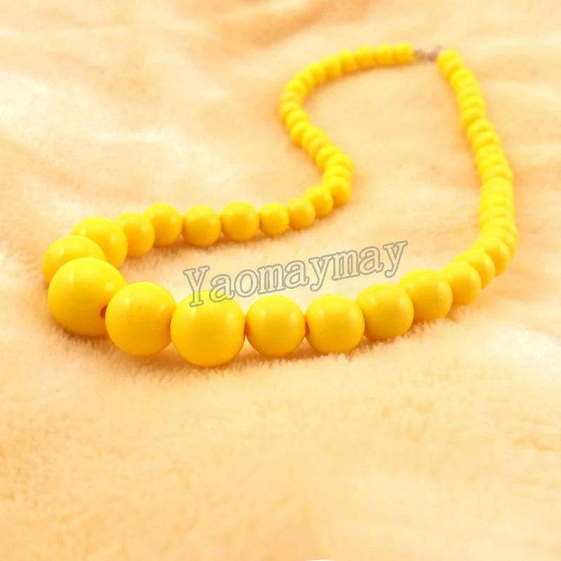 XiaoYaoTYM Multicolor children necklace, acrylic necklace mixed color, beaded necklace for promotion