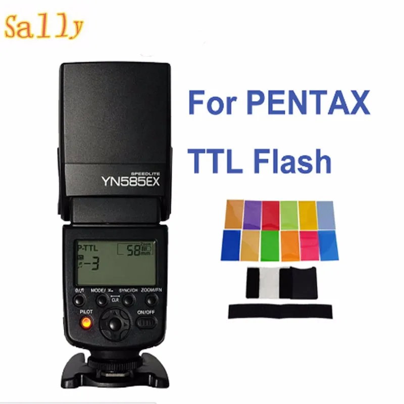 

Yongnuo Wireless Flash Speedlite YN585EX P-TTL for Pentax K1 K3 K3II K5 K5II K-5IIs K70 K50 K30 KS2 KS1 DSLR Camera